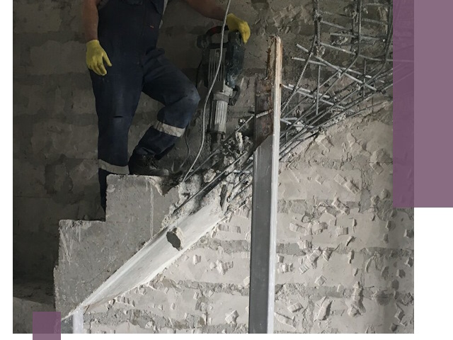 Демонтаж металлических и бетонных лестниц в Североуральске
