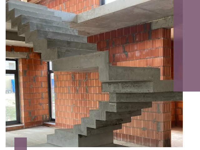 Изготовление бетонных лестниц под ключ в Североуральске