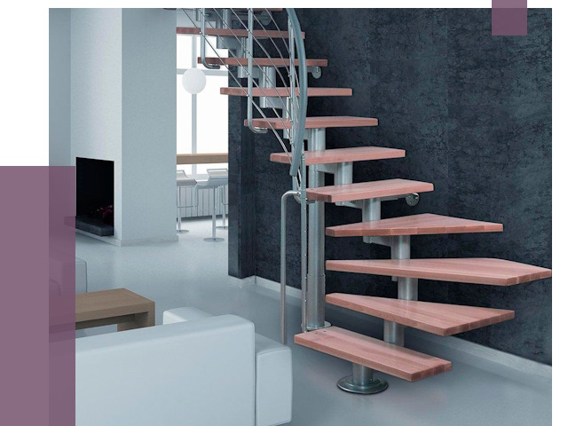 Модульные лестницы в Североуральске от 16997 руб. — купить в ПРОЛЁТ-Сву