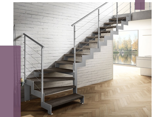 Г-образные лестницы под ключ в Североуральске от 37341 руб. | ПРОЛЁТ-Сву