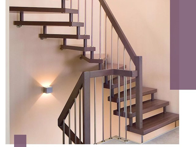 Изготовление лестниц на больцах в Североуральске под ключ