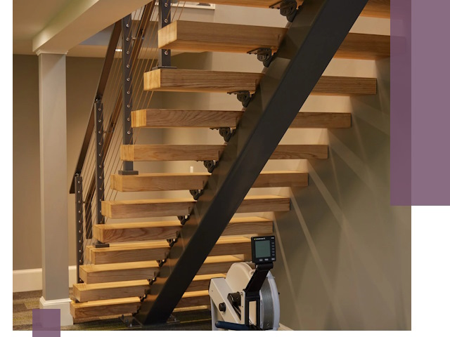 Лестницы на монокосоурах под ключ в Североуральске - изготовление и монтаж