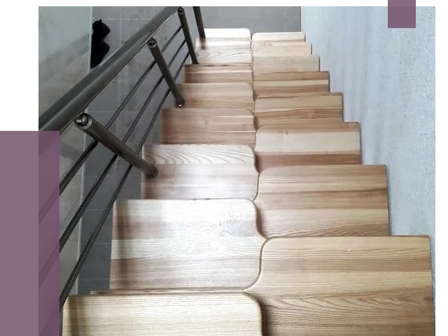 Лестницы гусиный шаг в Североуральске от 13134 руб. под ключ | ПРОЛЁТ-Сву