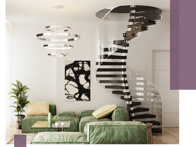 Лестницы для двухуровневой квартиры в Североуральске — изготовление и монтаж