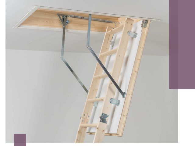 Установка чердачной лестницы под ключ в Североуральске