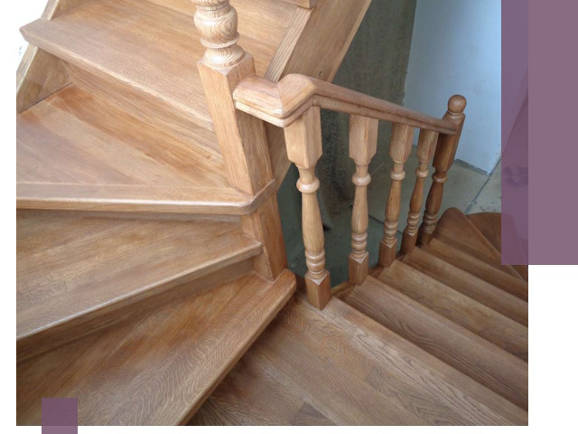 Дубовые лестницы под ключ в Североуральске: изготовление и монтаж