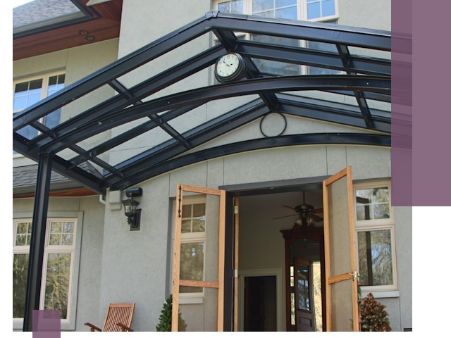 Изготовление и монтаж навесов и козырьков в Североуральске