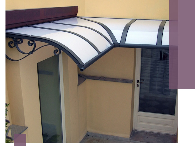 Монтаж козырьков любой сложности в Североуральске под ключ