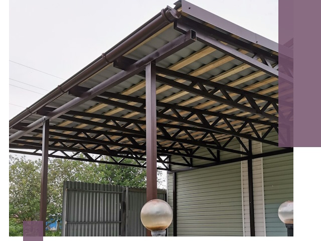 Навесы под ключ в Североуральске: изготовление, монтаж и гарантия