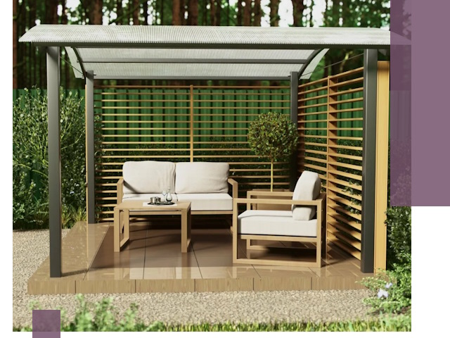 Навесы для дачи в Североуральске: изготовление, монтаж и демонтаж