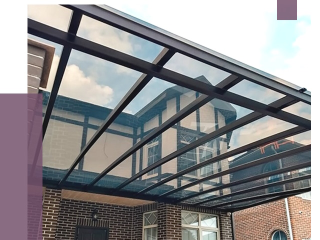 Навесы из поликарбоната в Североуральске от 8673 руб. под ключ — ПРОЛЁТ-Сву