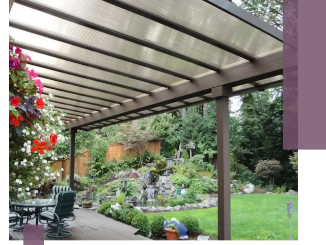 Навесы из поликарбоната под ключ в Североуральске быстро и надёжно