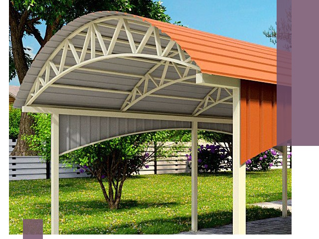 Навесы из профнастила под ключ в Североуральске — установка и монтаж