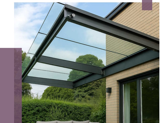 Стеклянные навесы и козырьки в Североуральске от 12361 руб.