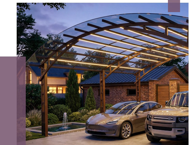 Металлические навесы в Североуральске от 12773 руб. под ключ — ПРОЛЁТ-Сву