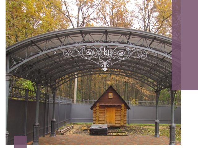 Кованые навесы премиум-класса под заказ в Североуральске