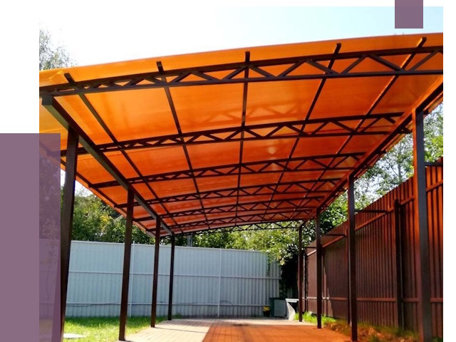 Односкатные навесы под ключ в Североуральске от 13237 руб. 