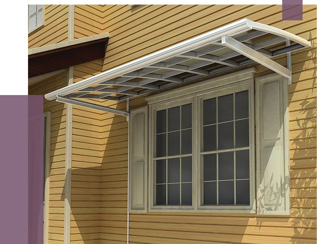 Козырьки над окнами в Североуральске от 7674 руб. — монтаж, покупки | ПРОЛЁТ-Сву