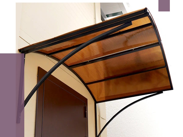 Недорогие козырьки в Североуральске от 7643 руб.  | ПРОЛЁТ-Сву