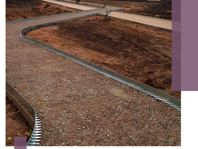 Металлические бордюры под ключ в Североуральске — изготовление и монтаж