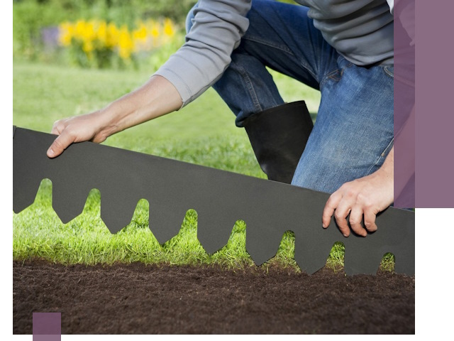 Металлические бордюры для газона в Североуральске — изготовление и монтаж