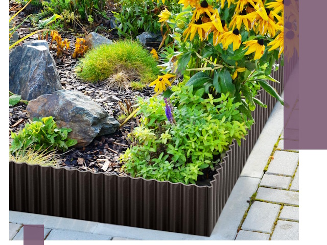 Металлические бордюры для клумб в Североуральске — производство и монтаж